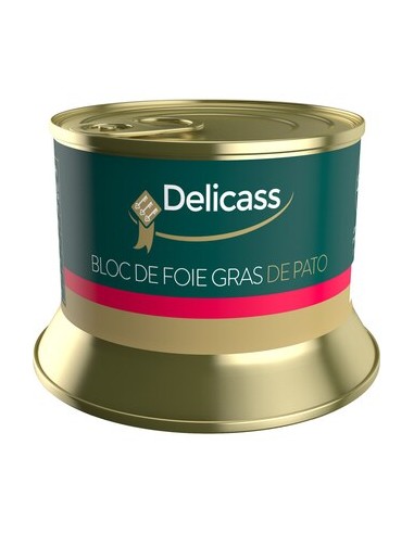 FOIE GRAS PATO BLOC DELICASS LATA 130 GR