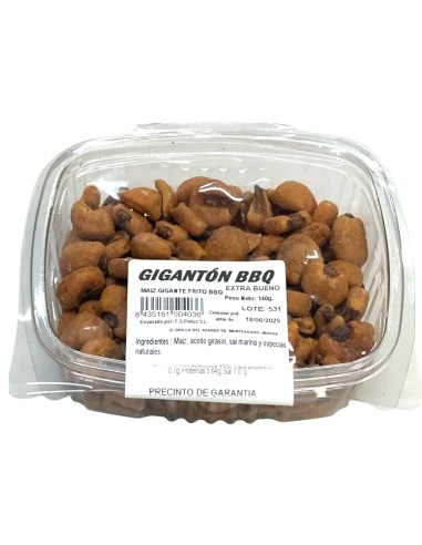 TARRINA MAIZ GIGANTON BBQ 140 G