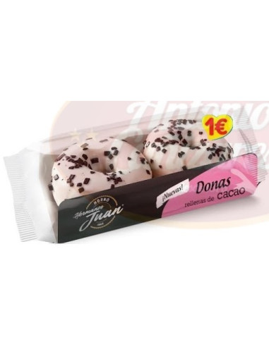 DONAS RELLENAS DE CACAO 150 G PVP1,09