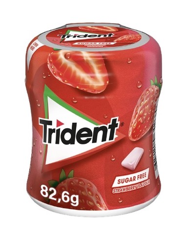 CHICLE TRIDENT BOTE 82.6G FRESA