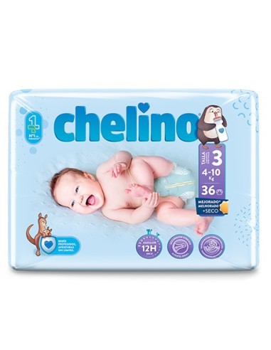 PAÑAL CHELINO T3 4-10 KG 360 UND