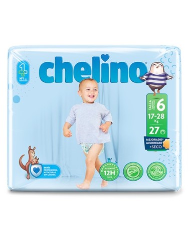 PAÑAL CHELINO T6 17-28 KG 27 UND