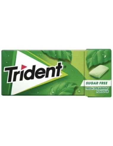 CHICLE TRIDENT GRAGEAS 10 UND HIERBABUENA