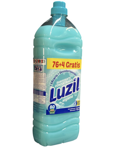 SUAVIZANTE LUZIL CONC HIGIENE 76+4 LAV,