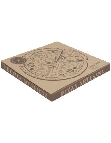 CAJA PIZZA 40X40X4CM KRAFT 50 UND