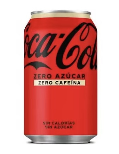 COCA COLA LATA ZERO SIN CAFEINA 330 CC
