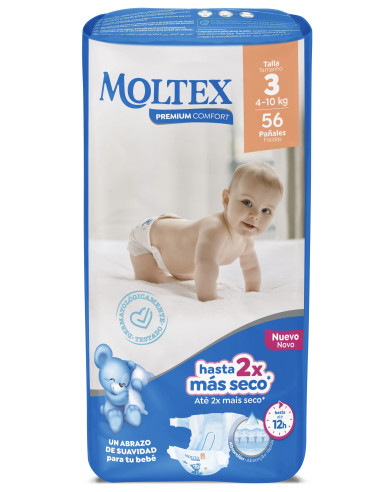 PAÑAL MOLTEX T.3 56 UNDS
