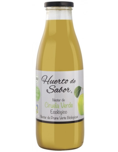ZUMO ECOLOGICO CIRUELA VERDE BOTELLA 3/4