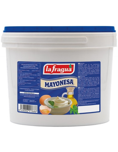 MAYONESA LA FRAGUA 65% ACEITE CUBO 3600 ML