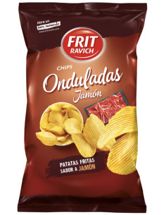 PATATAS FRITAS ONDULADAS JAMON FRIT 105 G PVP1.20