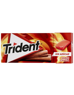 CHICLE TRIDENT GRAGEAS 10 UND CANELA