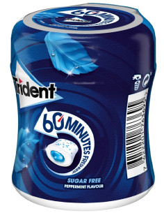 CHICLE TRIDENT 60 MIN MENTA