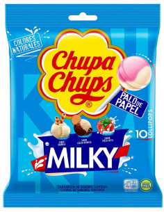 CHUPA CHUPS SURTIDO MILKY 10 PZ