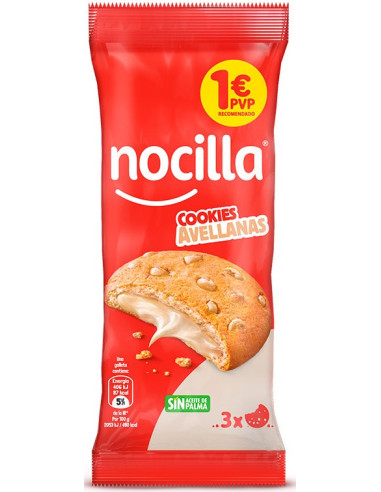 GALLETAS NOCILLA COOKIES AVELLANAS 60G PVP1