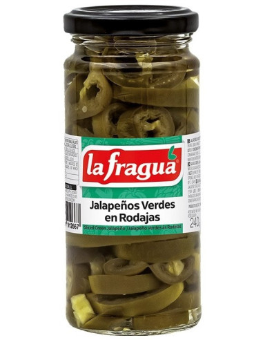 JALAPEÑOS VERDES RODAJAS TARRO 240