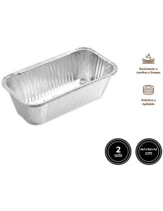 ENVASE ALUMINIO PLUM CAKE 24,7X13,3X7.3CM