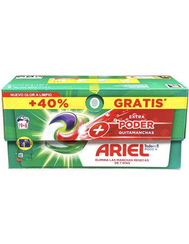 DTGENTE CAPSULAS ARIEL QUITAMANCHAS 19+7