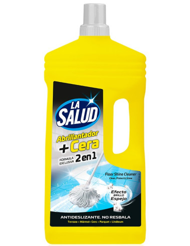 LIMPIAHOGAR ABRILLANTADOR+CERA LA SALUD 1 LT