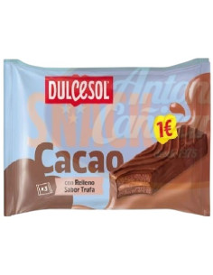 DULCESOL SNACK CACAO RELLENO TRUFA 114G