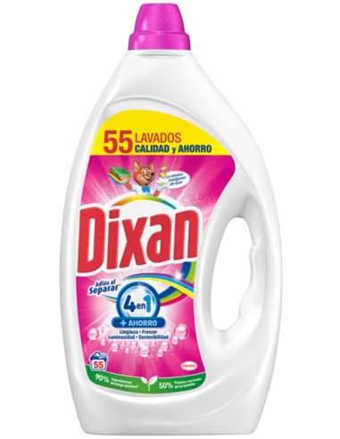 DETERGENTE DIXAN ADIOS SEPARAR 2,475 LT 55 DOSIS