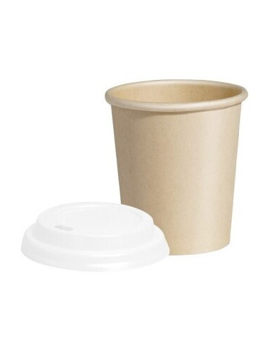 VASO CARTON NATURE+TAPA 120 CC PACK-50 UND