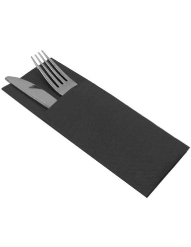 SERVILLETAS CANGURO NEGRAS 40X40 PQT.60 UND