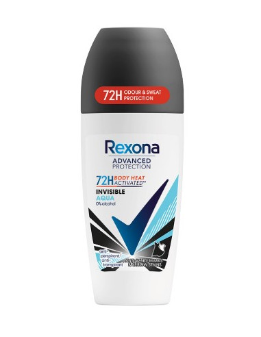 DESODORANTE REXONA ROLLON INVISIBLE AQUA 50 ML