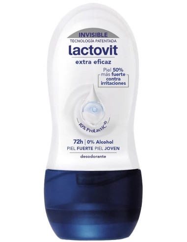 DESODORANTE LACTOVIT ROLLON EXTRA EFICAZ 50 ML