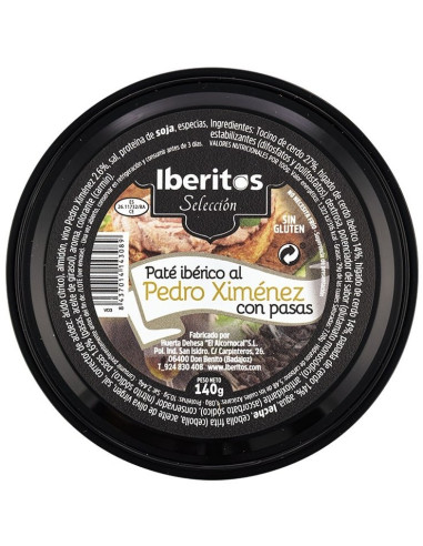 PATE IBERITOS IBERICO AL PEDRO XIMENEZ 140G