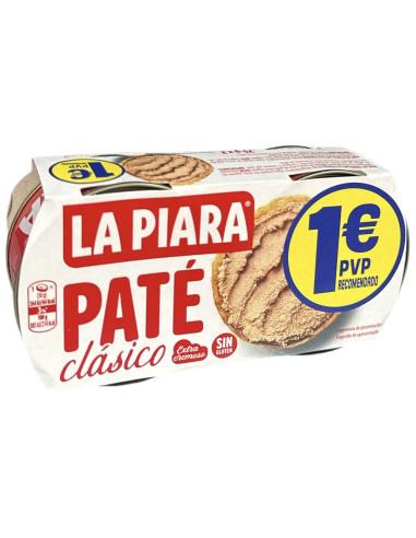 PATE LA PIARA CLASICO 2X75G