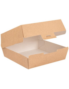 ENVASE HAMBURGUESA CARTON 14,2X13,7X6,1CM PACK-50 UND