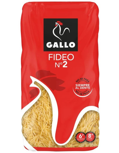 PASTA GALLO FIDEO Nº2 BOLSA 450G
