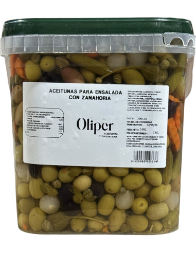CUBO ACEITUNAS PARA ENSALADA OLIPER 3KG