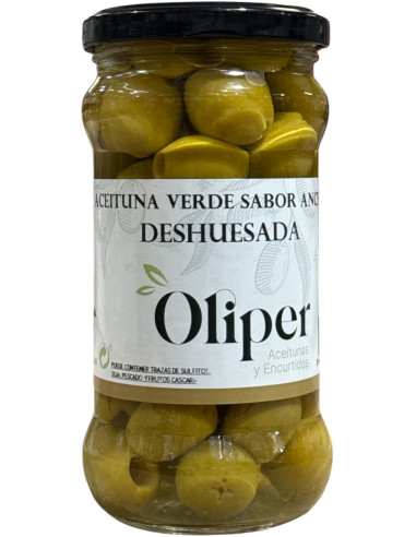 ACEITUNA VERDE DESHUESADA OLIPER 314ML