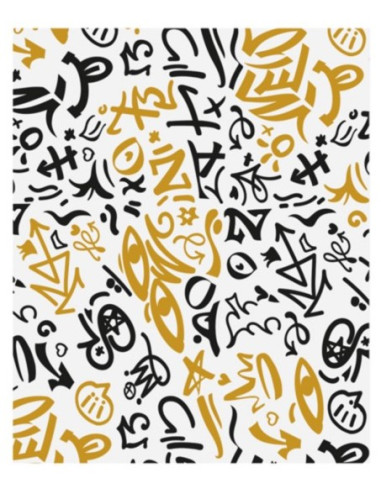 PAPEL ANTIGRASA GRAFFITI 31X38CM PACK-1000UND