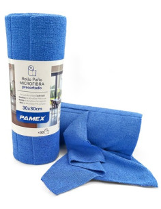 BAYETA ROLLO MICROFIBRA PRECORTADO 30X30CM 30UND