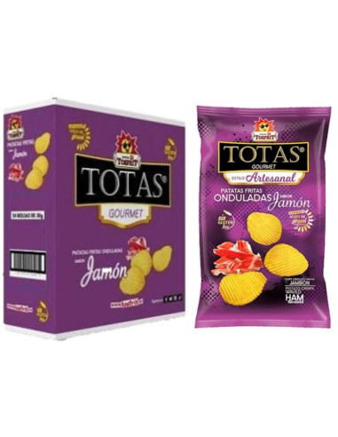 TOSFRIT PATATAS ONDULADAS JAMON 30G