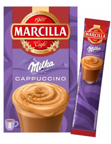CAFE MARCILLA CAPPUCCINO MILKA 8 SOBRES