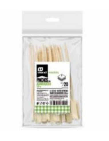 PINCHO BAMBOO CON AGARRADOR 12 CM PACK 20 UND