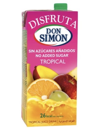 ZUMO DON SIMON DISFRUTA TROPICAL BRIK 2 LT