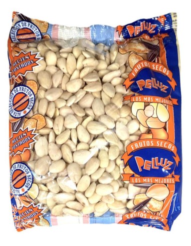 BOLSA ALMENDRA COMUNA CRUDA REPELADA PELLUZ 1 KG