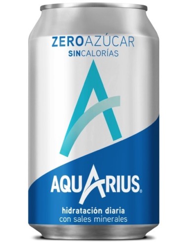 AQUARIUS SIN AZUCAR BOTE  33 CC