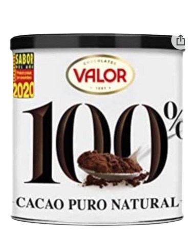 CACAO PURO NATURAL VALOR 100% BOTE 250 G