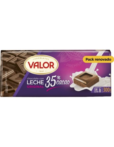 CHOCOLATE VALOR LECHE 35 % CACAO 300 GR