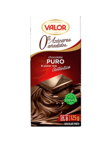 CHOCOLATE VALOR SIN AZUCAR PURO 100 GR