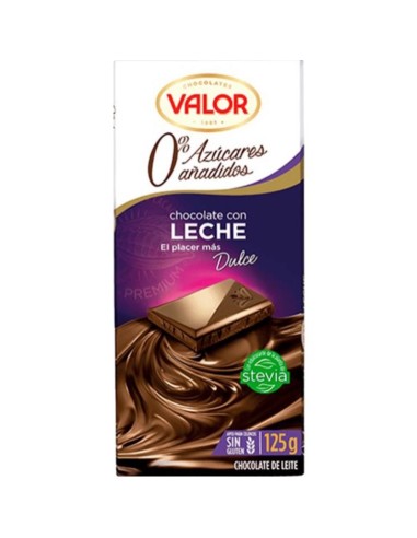 CHOCOLATE VALOR SIN AZUCAR LECHE 100 GR