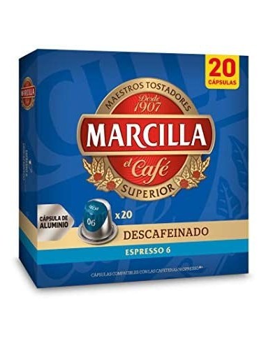 CAFE MARCILLA CAPSULAS DESCAF. 20 UNDS