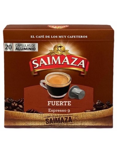 CAFE SAIMAZA CAPSULA (NESPRESSO) FUERTE 20 UND