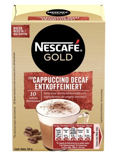 CAFE SBLE. NESCAFE CAPUCCINO DESCF. PK-10 SOBRES