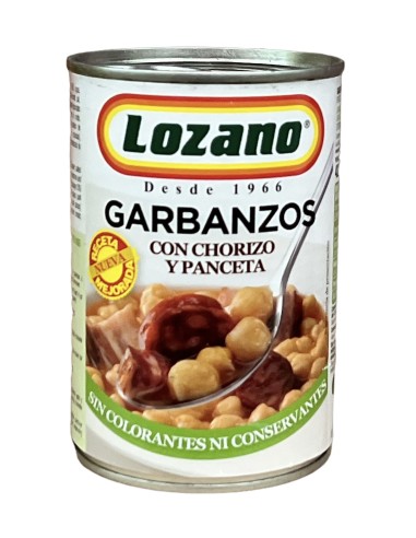 GARBANZOS LOZANO CON CHORIZO 500 GRS.